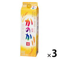 かのか　25度　1.8L パック　1セット（3本）　甲乙混和麦焼酎　アサヒ