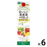 ホワイトリカー ゴードー 35度　1.8L　パック　1セット（6本）  甲類焼酎　合同酒精　果実酒用　梅酒用