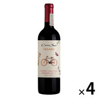 チリ　コノスル　オーガニック　カベルネ／カルメネール／シラー  赤ワイン　フルボディ　750ml　1セット（4本）　スマイル