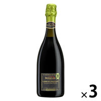 イタリア ドネリ ランブルスコ・レッジャーノ・ビオ・アマービレ スパークリングワイン 赤 甘口 750ml 3本 モンテ物産 有機