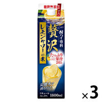 酎ハイ専科 専科贅沢レモンサワーの素 1.8L 1セット（3本） 合同酒精 リキュール　業務用　大容量