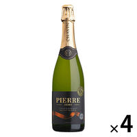 【ノンアルコールワイン】フランス ピエール・ゼロ ブラン・ド・ブラン スパークリングワイン　白 辛口 750ml 4本 モトックス