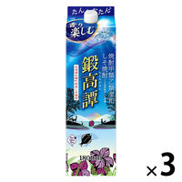しそ焼酎 鍛高譚 20度 1.8L パック 1セット（3本）　合同酒精　紫蘇