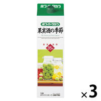 宝酒造 果実酒の季節 35度 1.8L パック 1セット（3本） ホワイトリカー 焼酎 梅酒用 果実酒用