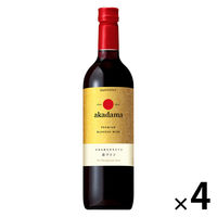 サントリー 赤玉 プレミアムブレンデッドワイン 赤ワイン 750ml 瓶 1セット（4本）