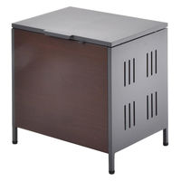 【軒先渡し】B.Bファニシング 屋外ゴミ収納庫 Lucre Sサイズ 幅640×奥行475×高さ615mm 110L ダークグレー 1台（直送品）