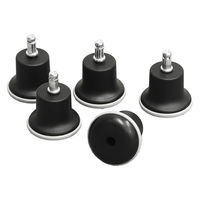 Netforce ハイチェア コア 専用オプション 固定脚 ナイロン ブラック 1セット（5個入）（直送品）