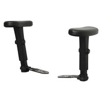 Netforce ハイチェア コア 専用オプション 上下昇降肘 ポリプロピレン ブラック 1セット（直送品）