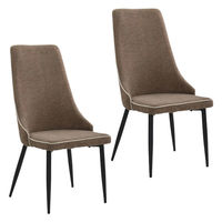 タマリビング ダイニングチェア シェルセラ 2脚入 ブラウン 1セット（2脚入）（直送品）