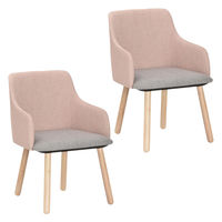 タマリビング ウィッチ ダイニングチェア 2脚 ピンク 1セット（2脚入）（直送品）