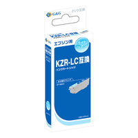 G＆G エプソン（EPSON）用 互換インクカートリッジ HBE-KZR-LC ライトシアン クジラ KZR-LC互換 1個（直送品）