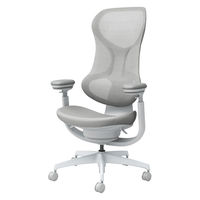 【組立設置込】コクヨ イングクラウド ヘッドレストなし 可動肘 ライトモデル フローリング用 ライトグレー×ソフトグレー 1脚（直送品）