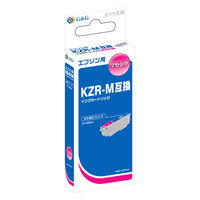 G＆G エプソン（EPSON）用 互換インクカートリッジ HBE-KZR-M マゼンタ クジラ KZR-M互換 1個（直送品）