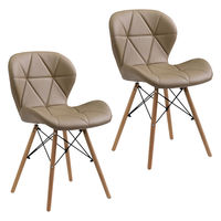 タマリビング マンタ ダイニングチェア 2脚 ベージュ 1セット（2脚入）（直送品）