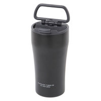保温保冷 ハンドルセラミックタンブラー ブラック LAKOLE/ラコレ