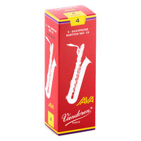 VANDOREN バリトンサクソフォン用リード JAVA RED 硬さ:4 SR344R 1個（直送品）