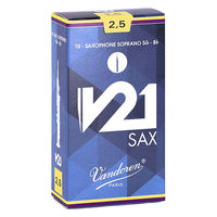 VANDOREN ソプラノサクソフォン用リード V21 硬さ:2-1/2 SR8025 1個（直送品）