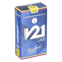 VANDOREN ソプラノサクソフォン用リード V21 硬さ:3-1/2 SR8035 1個（直送品）