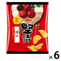 ポテトチップス 食べきりサイズ 堅あげポテト 梅味 60g 1セット（1個×6）
