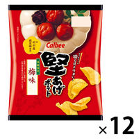 ポテトチップス 食べきりサイズ 堅あげポテト 梅味 60g 1セット（1個×12）
