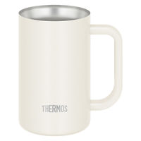 真空断熱ジョッキ 600ml ホワイト JDK-602C WH 1個 保温保冷 食洗機可 ビールジョッキ 魔法びん構造 サーモス