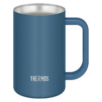 真空断熱ジョッキ 600ml ブルー JDK-602C BL 1個 保温保冷 食洗機可 ビールジョッキ 魔法びん構造 サーモス