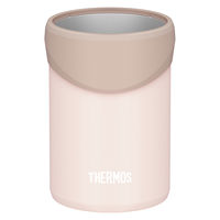 保冷缶ホルダー 350ml缶用 ベージュピンク JDU-351 BEP 1個 食洗機可 保温保冷 2way 魔法びん構造 サーモス