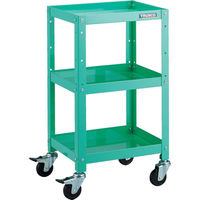 トラスコ中山 TRUSCO ツールワゴン ラビットワゴン 400X350 ゴム車輪 ヤンググリーン RBW-743 YG 1台（直送品）