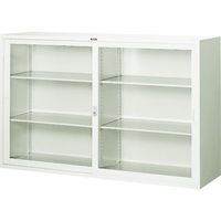 トラスコ中山 TRUSCO スタンダード書庫(A3横長 A4縦長)ガラス引違W1760XH1110 FJG52-G11W 1台（直送品）