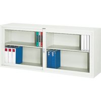 トラスコ中山 TRUSCO スタンダード書庫(A4判D400)ガラス引違W1760XH750 FJG40-G7W 1台 520-6677（直送品）