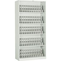 トラスコ中山 TRUSCO フォルダーラック 880X400XH1760 棚板4枚付 ネオグレー FR-603 NG 1台 510-1930（直送品）