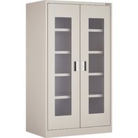 トラスコ中山 TRUSCO フリッパードアーキャビネット 1010X650XH1780 アクリル窓付 FPD-604G 1台（直送品）