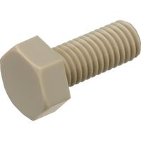 トラスコ中山 TRUSCO ポリエーテルエーテルケトン(PEEK)六角ボルト M4X8 50本入 BPEEK-BTM4X8 1袋(50本)（直送品）