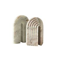 杉田エース CLOVER ブックエンド アーチ トレントマーブル 2個セット CYT957678 1個（直送品）