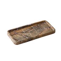 杉田エース CLOVER ブラウンマーブルトレイ W28 CXU957828 1個（直送品）