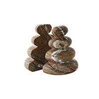 杉田エース CLOVER ブラウンマーブル ブックエンド CXU957832 1個（直送品）