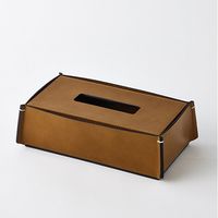 杉田エース CLOVER バッファローレザー ティッシュボックス CX2957973 1個（直送品）