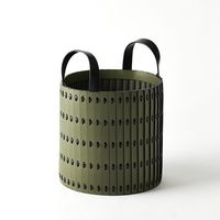 杉田エース CLOVER リサイクルレザー バスケット グリーン Φ30.5 CX2957981 1個（直送品）