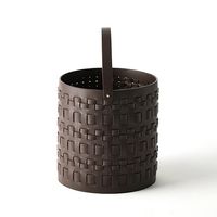 杉田エース CLOVER リサイクルレザー バスケット ダークブラウン Φ30.5 CX2957983 1個（直送品）