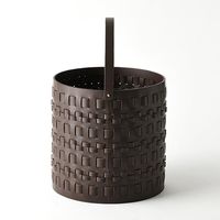 杉田エース CLOVER リサイクルレザー バスケット ダークブラウン Φ35 CX2957984 1個（直送品）