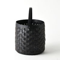 杉田エース CLOVER リサイクルレザー バスケット ブラック Φ35 CX2957986 1個（直送品）