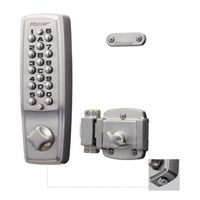 長沢製作所 キーレックス 2100 面付本締錠 鍵付22404M WB 22404M 1組（直送品）