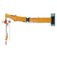 スーパーツール 2速型電動チェーンブロック付ジブクレーン 柱取付ーアーム関節型 JBCD2530HC 1個（直送品）