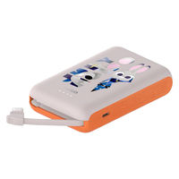 Belkin  ＢｏｏｓｔＣｈａｒｇｅ　２０Ｗ　ケーブル内蔵　モバイルバッテリー　１００００ｍＡｈ　ズートピア BPB021qcOG-DY（直送品）