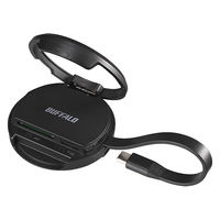 バッファロー  ＭａｇＳａｆｅ対応　ＰＤポート付きＵＳＢ　ＴｙｐｅーＣ接続カードリーダー　ブラック BSCR520MGBK（直送品）