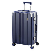 耐衝撃・ストッパー付静音キャスター・アルミフレーム 【NT-ZB1101】 NT-ZB1101 ブルー M スーツケース 1台（直送品）