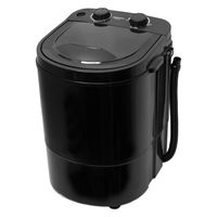 ダイアモンドヘッド 洗いブラシ付きポータブル洗濯機ブラシde洗い・NEO RM-225TE-BK 1台（直送品）