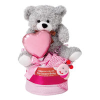 アークフラワースタジオ おむつケーキ1段 26-4000P-OP(女の子) 1個（直送品）