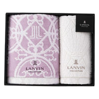 昭和西川 フェイス・ウォッシュタオルセット 22709-23730-607(パープル) 1個（直送品）