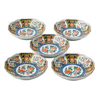 西日本陶器 染錦金彩紋 八角取皿揃 618838 1個（直送品）